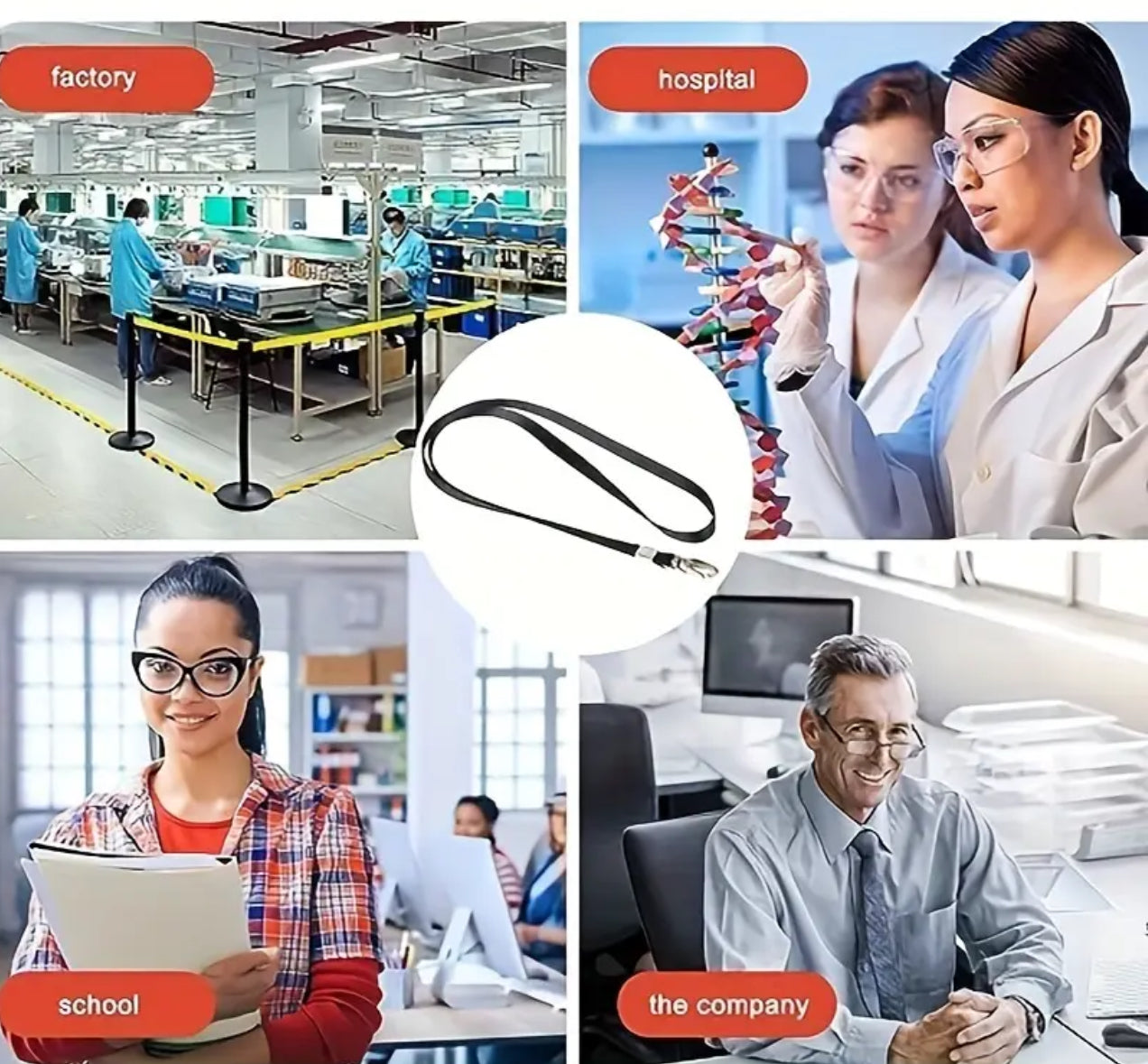 Colourful Lanyards Neck Straps, Perfect For Holding IDs / Name Badges