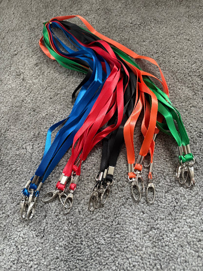 Colourful Lanyards Neck Straps, Perfect For Holding IDs / Name Badges