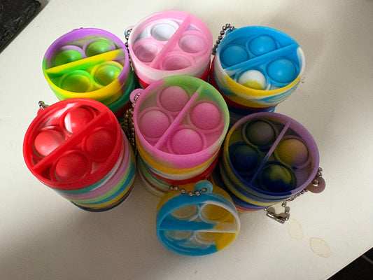 Mini Pop Fidget Keychains