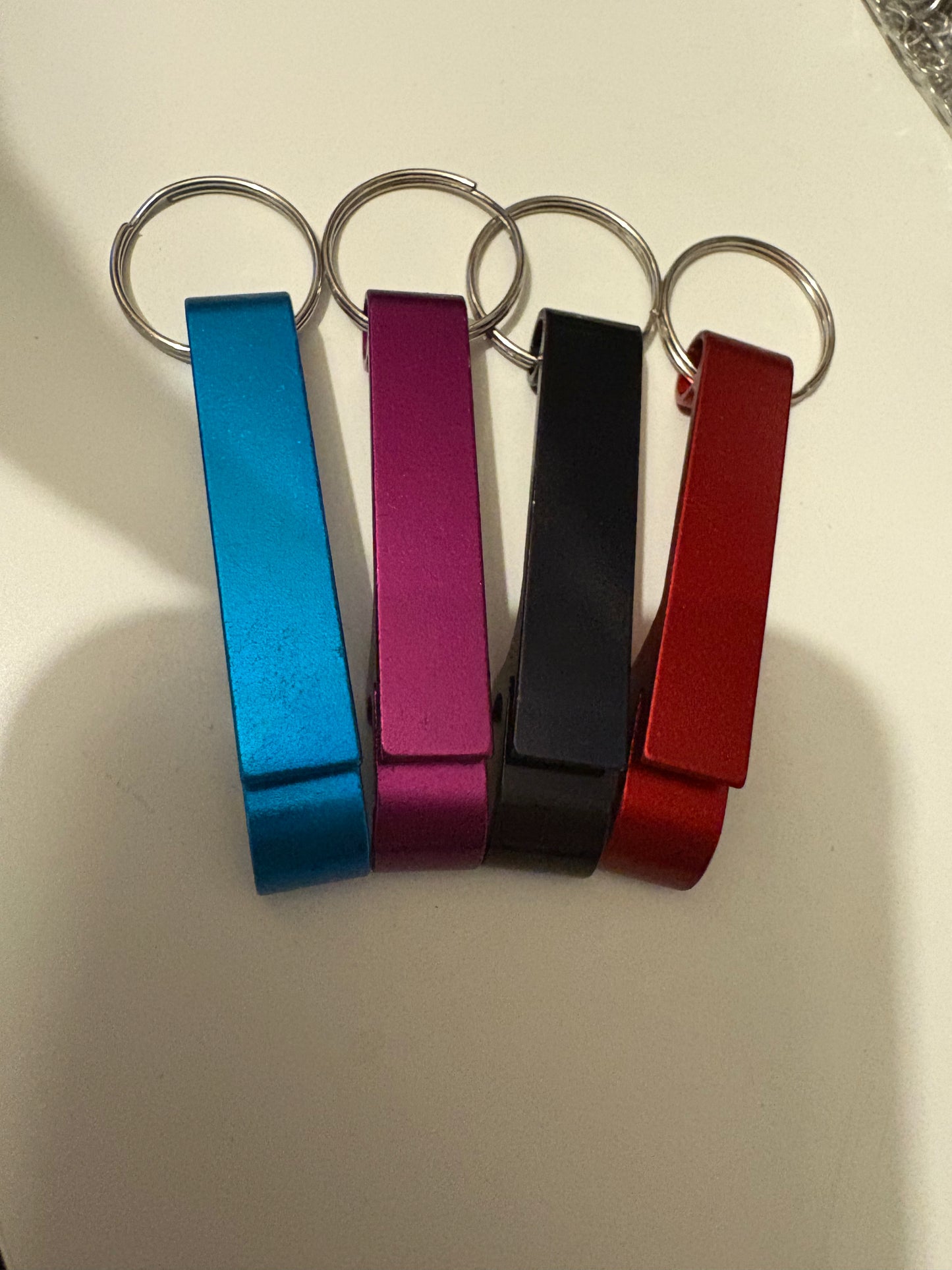 Keyring bottle opener metal beer keychain tool - perfect for parties / gifts