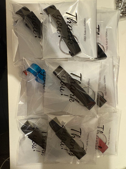 Keyring bottle opener metal beer keychain tool - perfect for parties / gifts