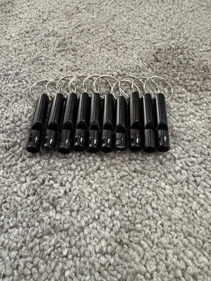 Brass Whistle Keychain Pendant with Aluminium Key Chain, Small